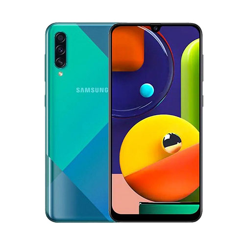 Samsung Galaxy A50s 128gb Crush Green front back view
