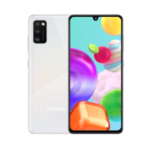 samsung galaxy a41 white front back view