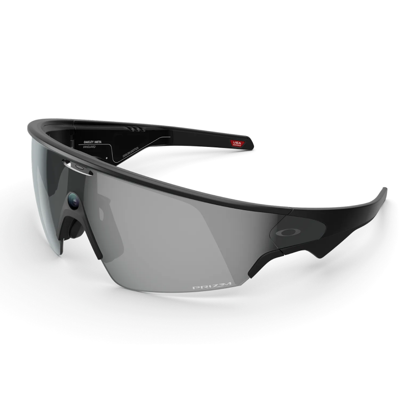 Oakley Meta Vanguard Unisex Half-Rim Rectangle Sunglasses Prizm™ Black