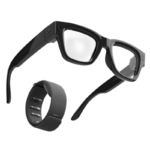Meta Ray Ban Display & Neural Band AI Glasses With In Lens Display Shiny Frame Standard